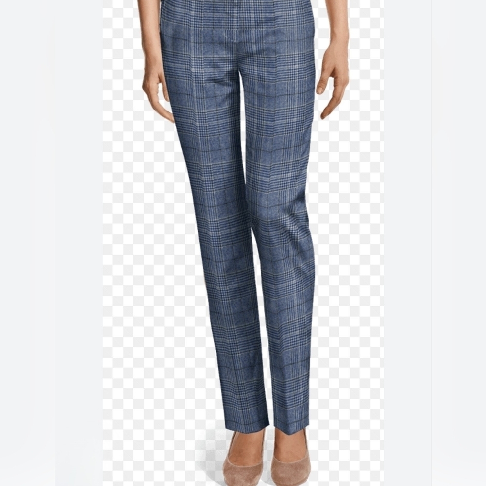 Simply Styled Women's Knit Jacquard Business Pants, Navy, Size Small - Picture 7 of 7